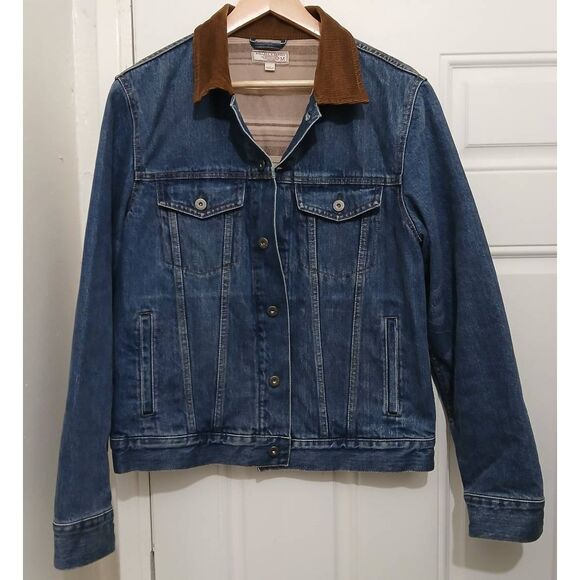 Wallace And Barnes Other - Wallace and Barnes mens medium blanket lined heavy denim jacket jeans